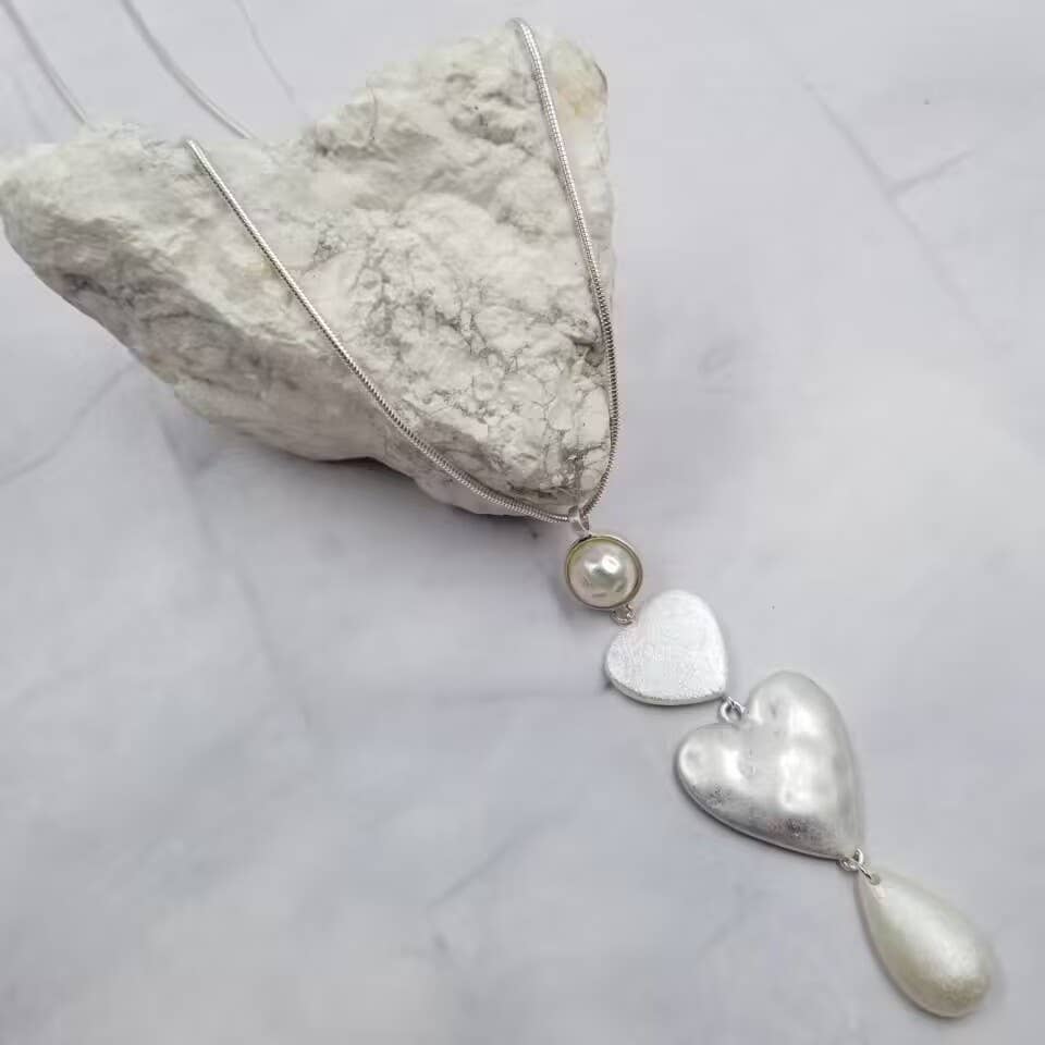 Dangling Double-Heart Necklace