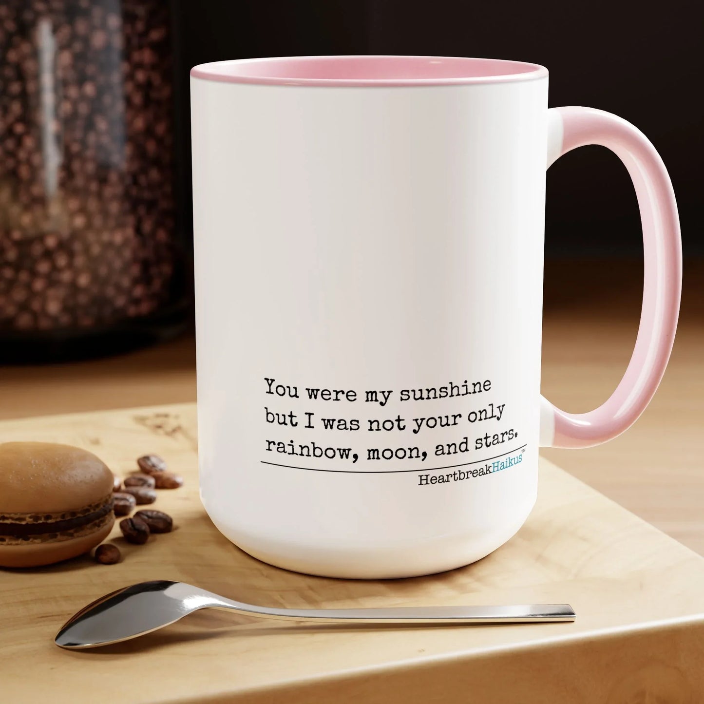 You Were My Sunshine Haiku - Text-Only, Two-Tone, Coffee Mug, 15oz - Dual-Sided Printing