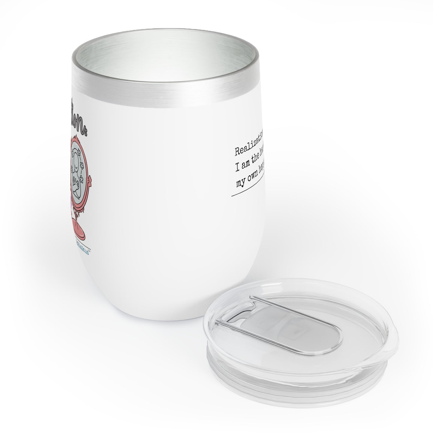Harbinger of Happiness Haiku - Chill Wine Tumbler (Dual-design printing)