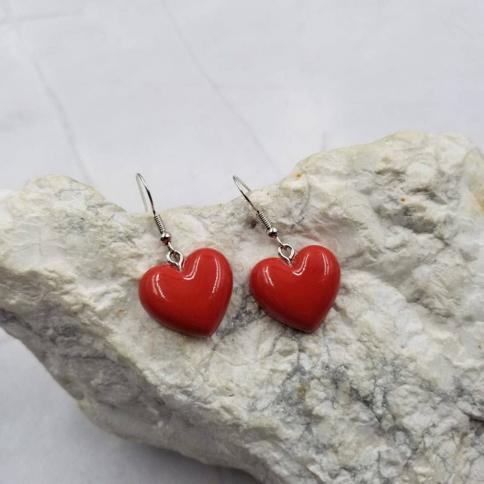 Puffy Candy Heart Earrings