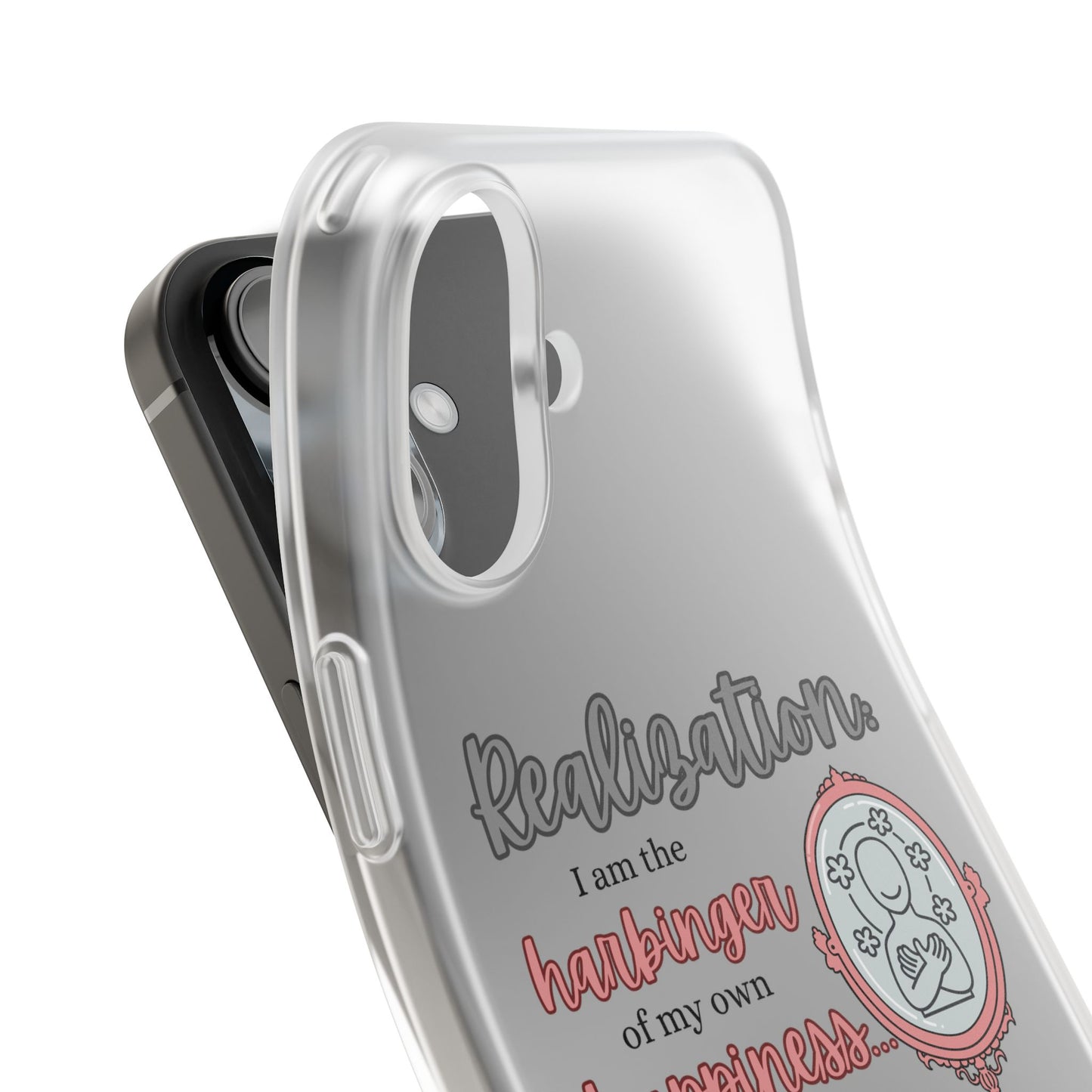 Harbinger of Happiness Haiku - Semi-Transparent Flexible iPhone Case