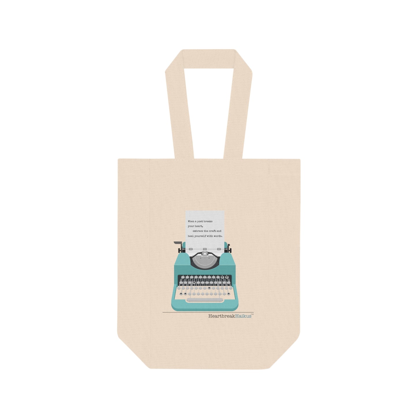 Heal Yourself with Words Haiku - Double Wine Tote Bag