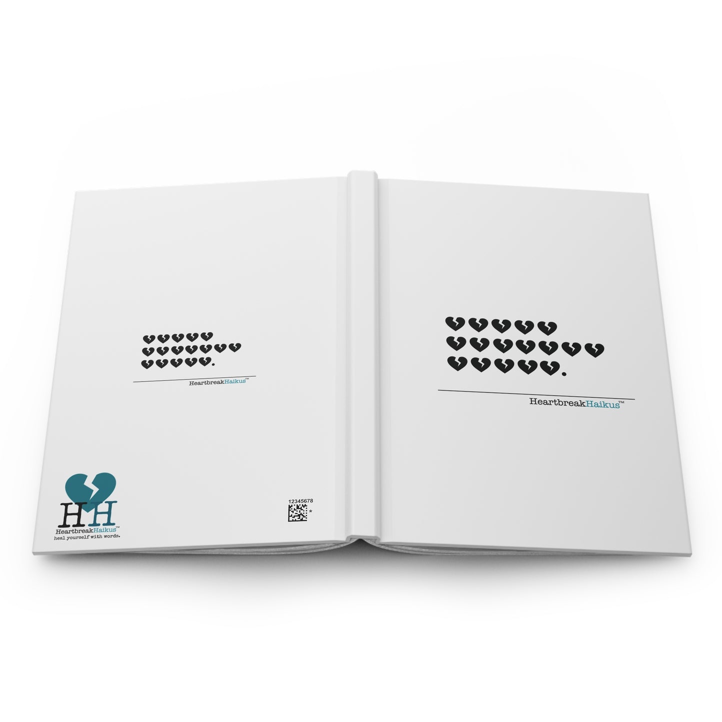 "Hieroglyph Heartbreak Haiku" Hardcover Journal Design (Dual-Design, Matte Finish)