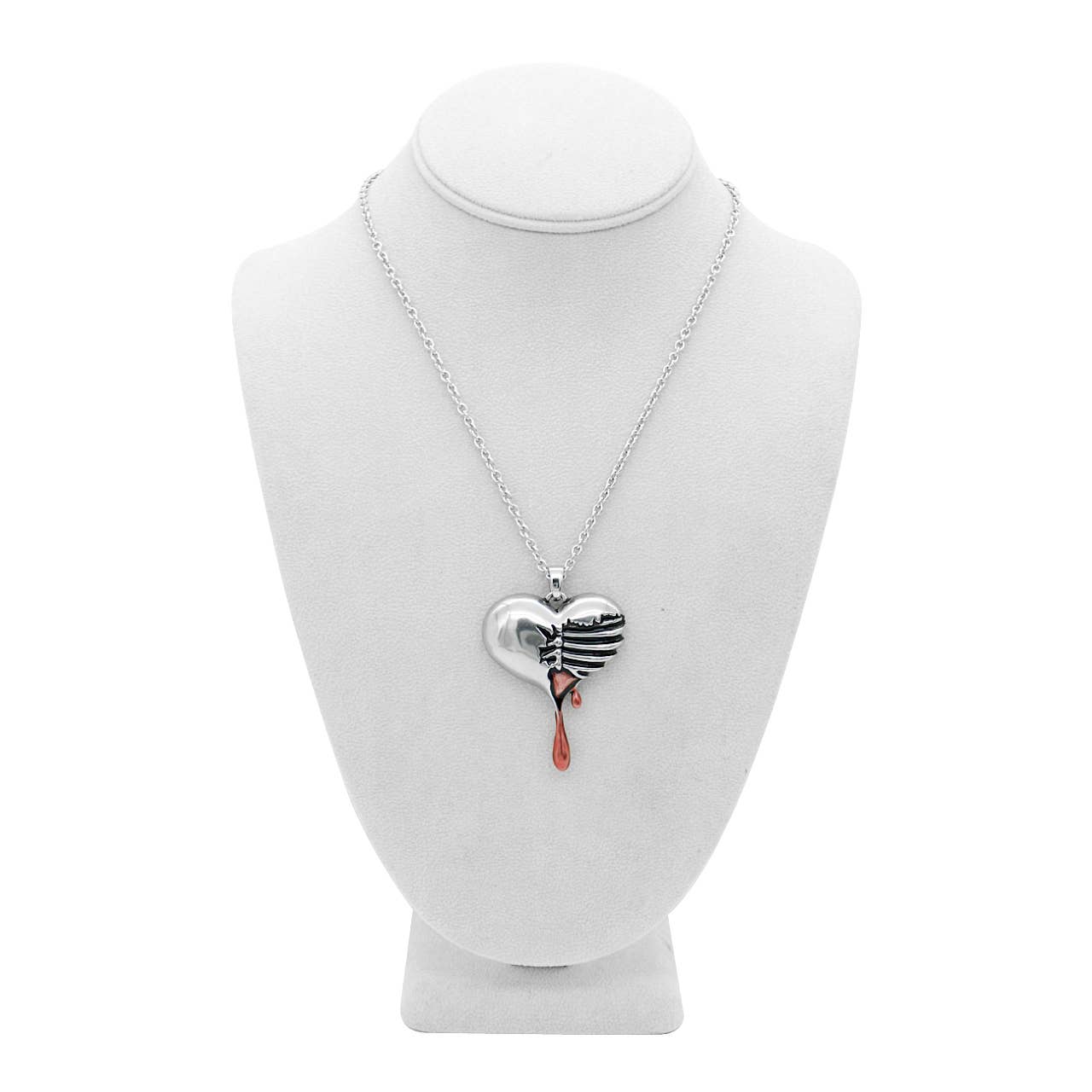 Exposed Bleeding Heart Necklace