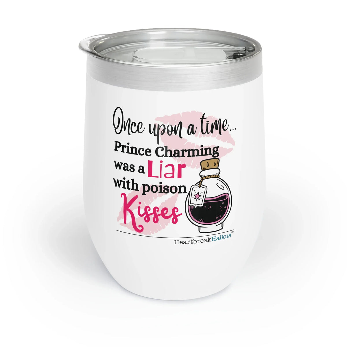Once upon a Time Collection - Chill Wine & Mocktail Tumbler Party Pack (set of 4 insulated cups with lids)