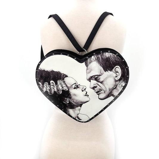 The Frankensteins - Crossbody/Backpack and Wristlet Set (2-piece set) Creature/Monster and Bride