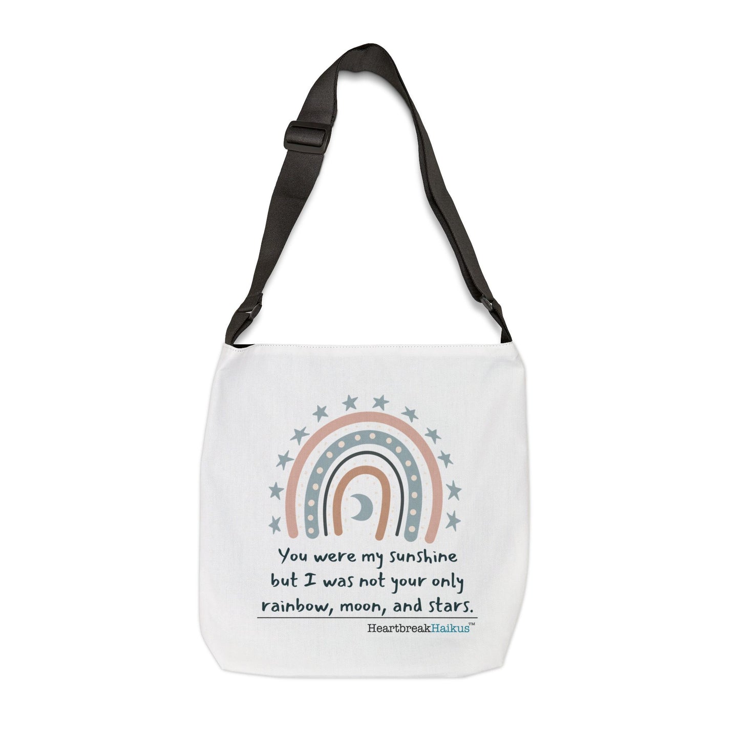 You Were My Sunshine Haiku - Adjustable Tote Bag (Dual-Sided Print, Pastel Design)