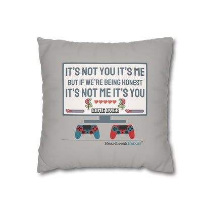 It's Not Me/You Haiku - Faux Suede Square Pillowcase