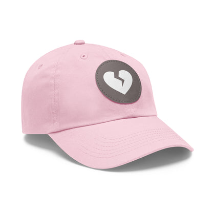 Solo Heart (White Heart) - Leather Patch, Casual Hat (Only Hearts Collection)