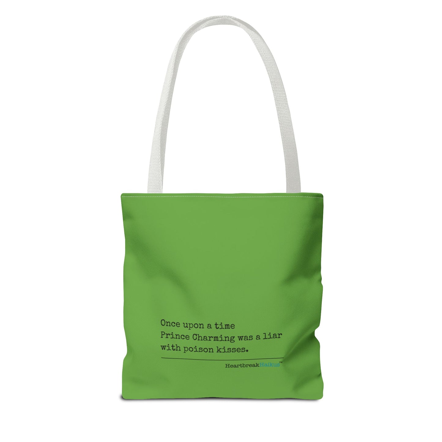 Prince Charming's Poison Kisses Haiku - Tote Bag (Dual-sided print in Wicked Green)