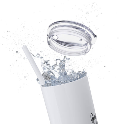 Sleeping Beauty's Alarm Haiku - Skinny Venti Tumbler with Eco-Friendly, Reusable, Matching Straw, 20oz