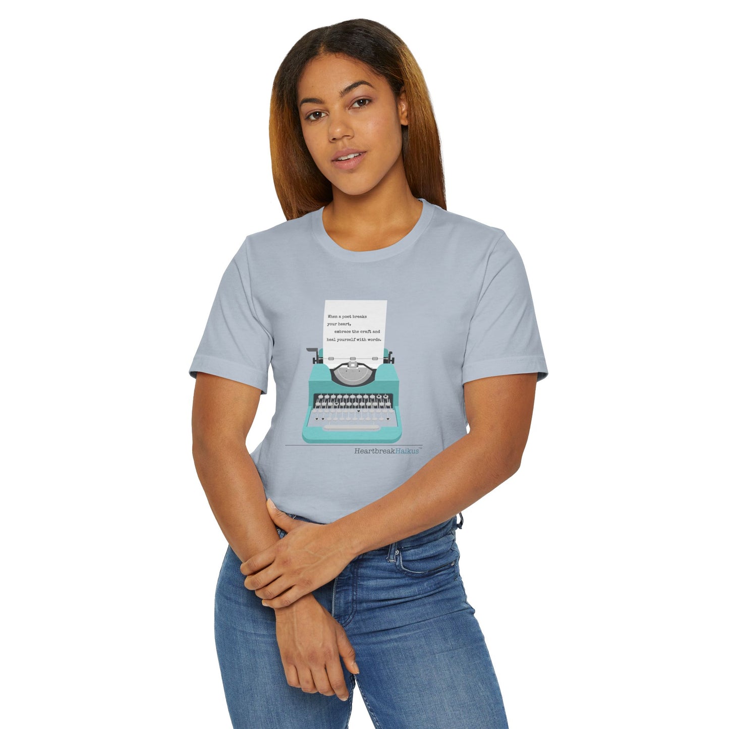 Heal Yourself with Words Haiku - Lightweight Jersey T-Shirt