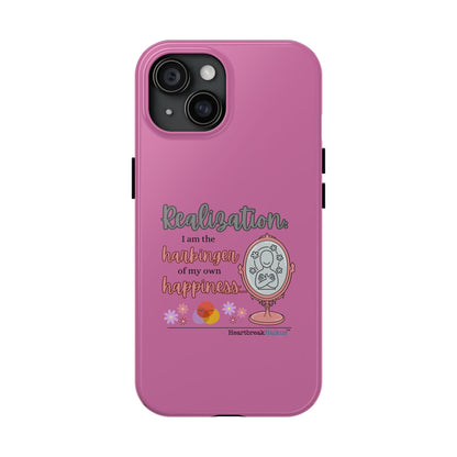 Harbinger of Happiness Tough Phone Cases (pink), iPhone 11-16 or Samsung Galaxy S21-S24