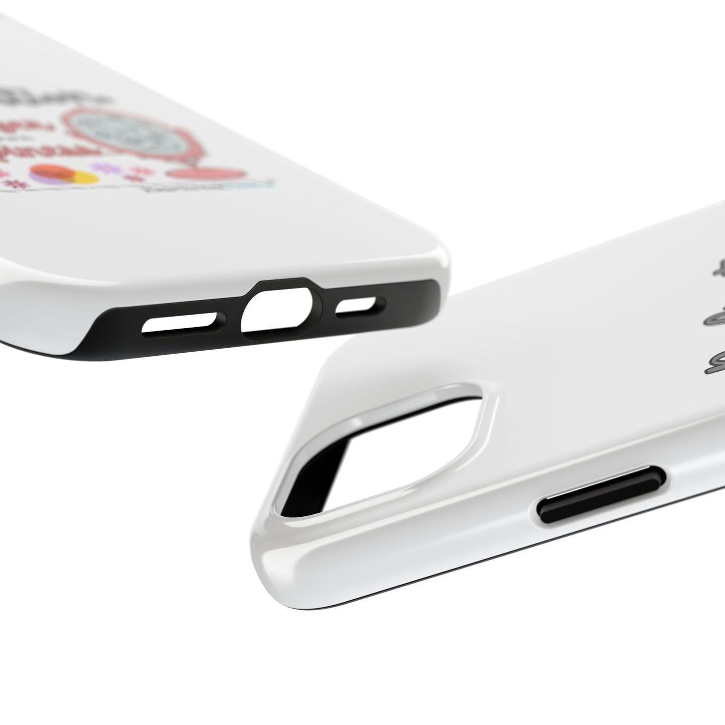 Harbinger of Happiness Tough Phone Cases (white), iPhone 11-16 or Samsung Galaxy S21-S24