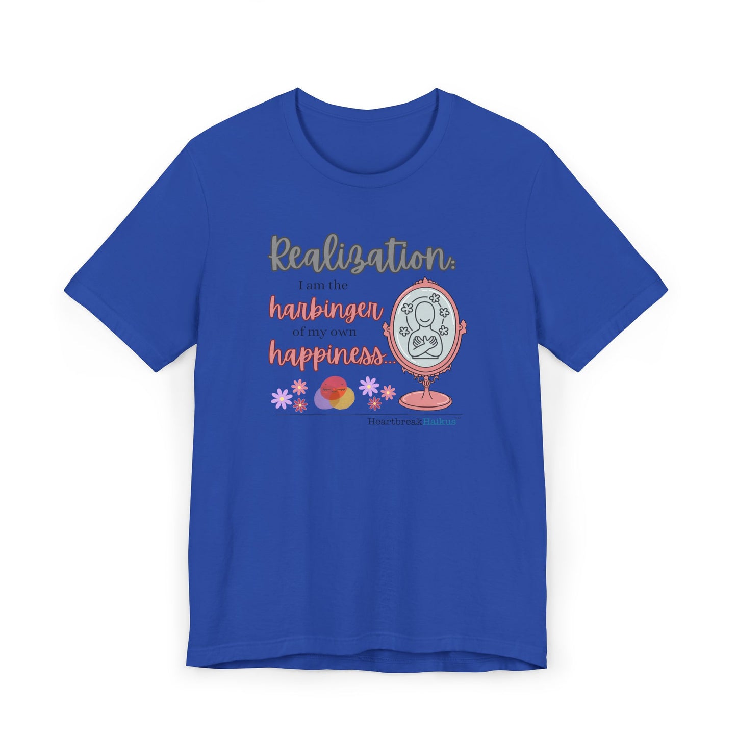 Harbinger of Happiness Haiku - Lightweight Jersey T-Shirt