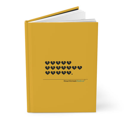 Hieroglyph Heartbreak Haiku - Hardcover Journal Design in Sunflower Yellow