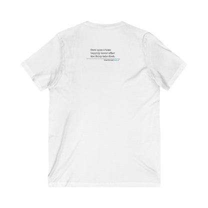 The Fairy Tale Died Haiku - Jersey Short Sleeve V-Neck Tee