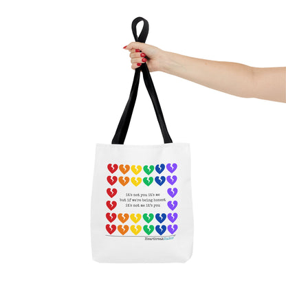It's Not You/Me Haiku - Tote Bag (Rainbow Hearts Collection)