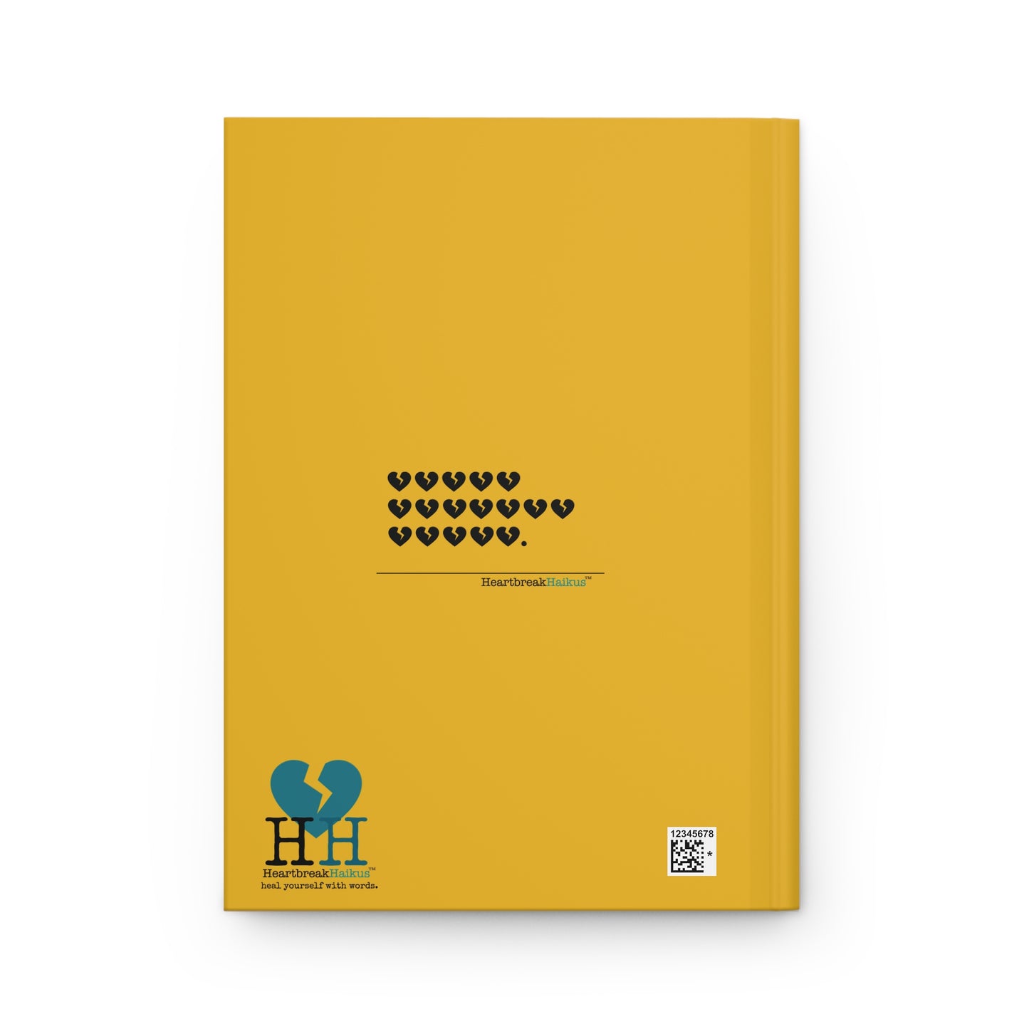 Hieroglyph Heartbreak Haiku - Hardcover Journal Design in Sunflower Yellow