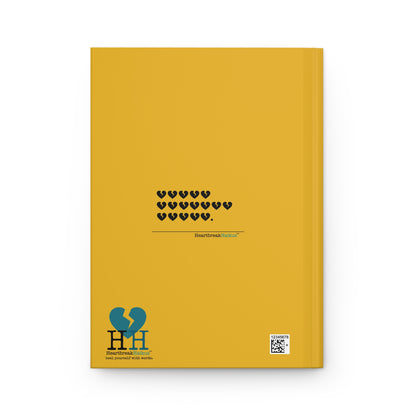 Hieroglyph Heartbreak Haiku - Hardcover Journal Design in Sunflower Yellow