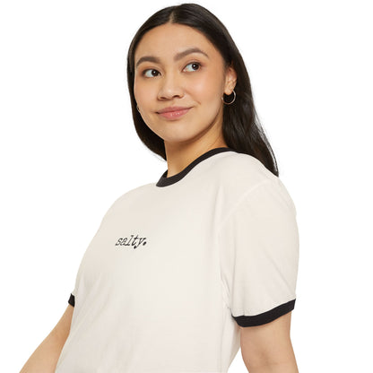 Salty. University Ringer Tee - (The One Word Collection)