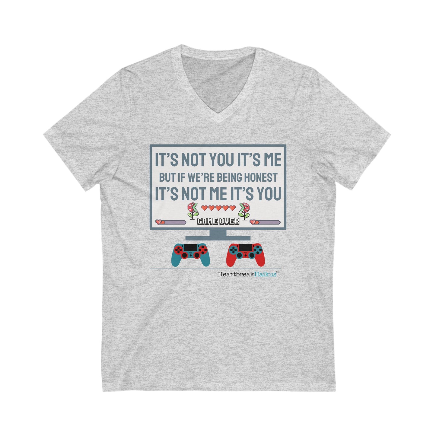 it's not you/me... -  Unisex Jersey Short Sleeve V-Neck Tee