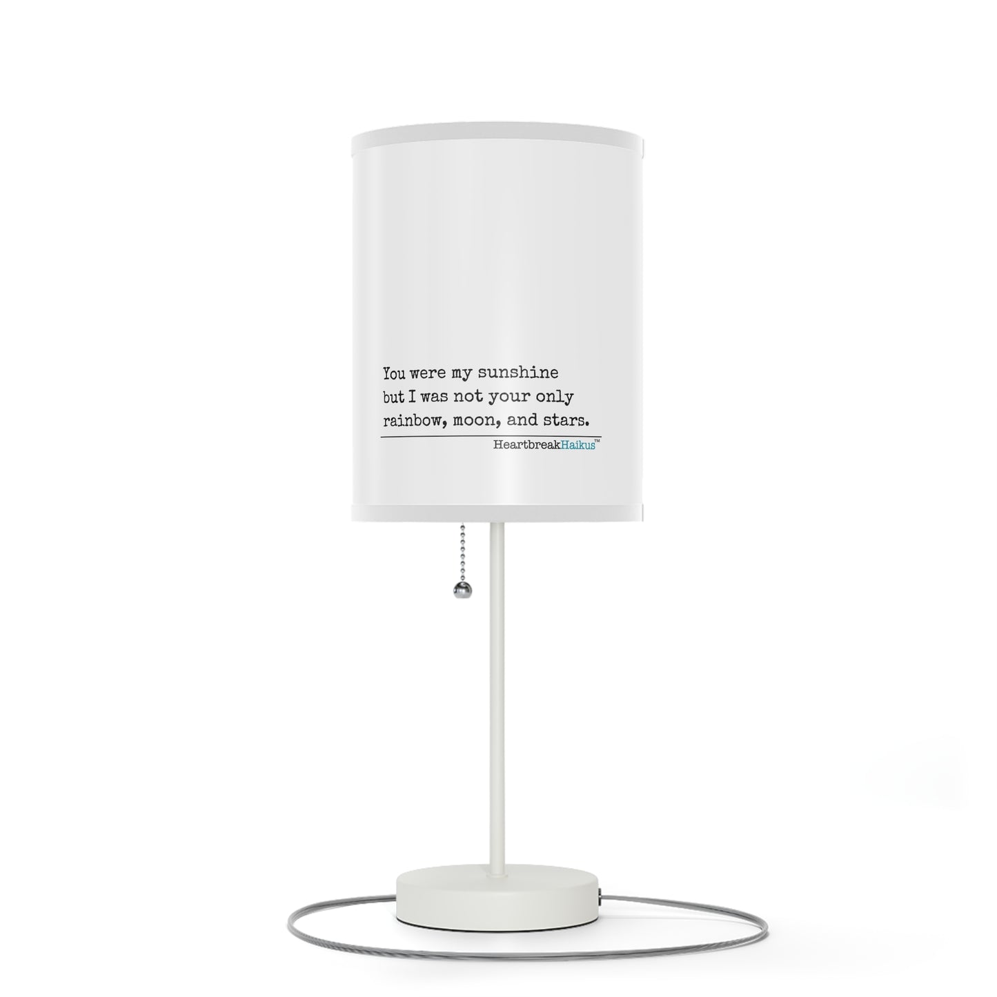 You Were My Sunshine Haiku - Modern Table Lamp