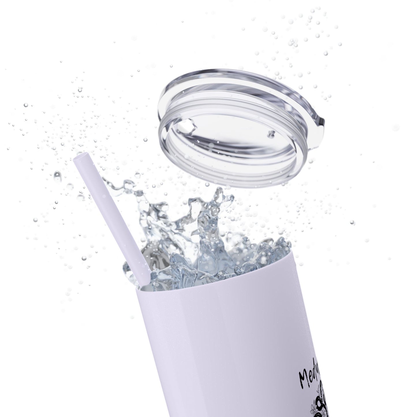 Medusa and Your Daddy Haiku - Skinny Venti Tumbler with Eco-Friendly, Reusable, Matching Straw, 20oz