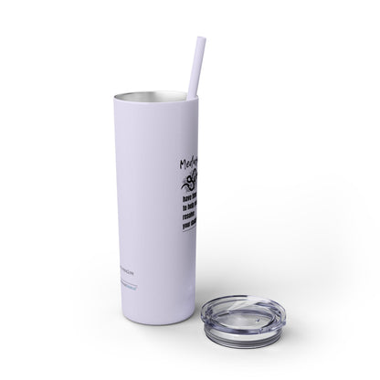 Medusa and Your Daddy Haiku - Skinny Venti Tumbler with Eco-Friendly, Reusable, Matching Straw, 20oz