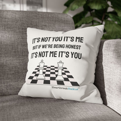 "It's not you/me...." Faux Suede Square Pillowcase