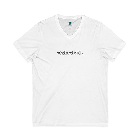 Whimsical - Jersey Short Sleeve V-Neck T-Shirt (The One Word Collection)