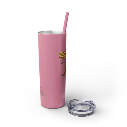 You Were My Sunshine Haiku - Skinny Venti Tumbler with Eco-Friendly, Reusable, Matching Straw, 20oz