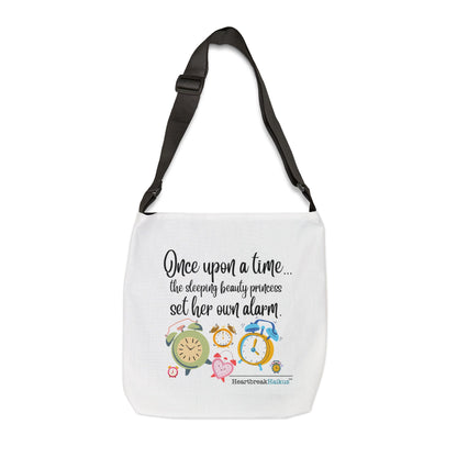 Sleeping Beauty's Alarm Haiku - Adjustable Tote Bag