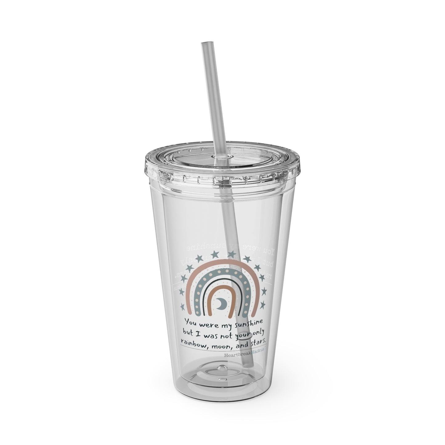 You Were My Sunshine Haiku. Sunsplash Tumbler with Straw, 16oz.  (Summer 2025 collection)