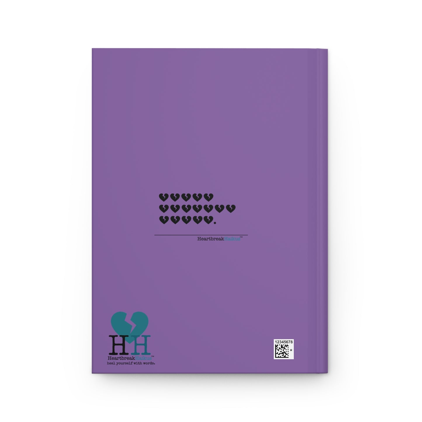 Hieroglyph Heartbreak Haiku - Hardcover Journal Design in Lovely Lavender