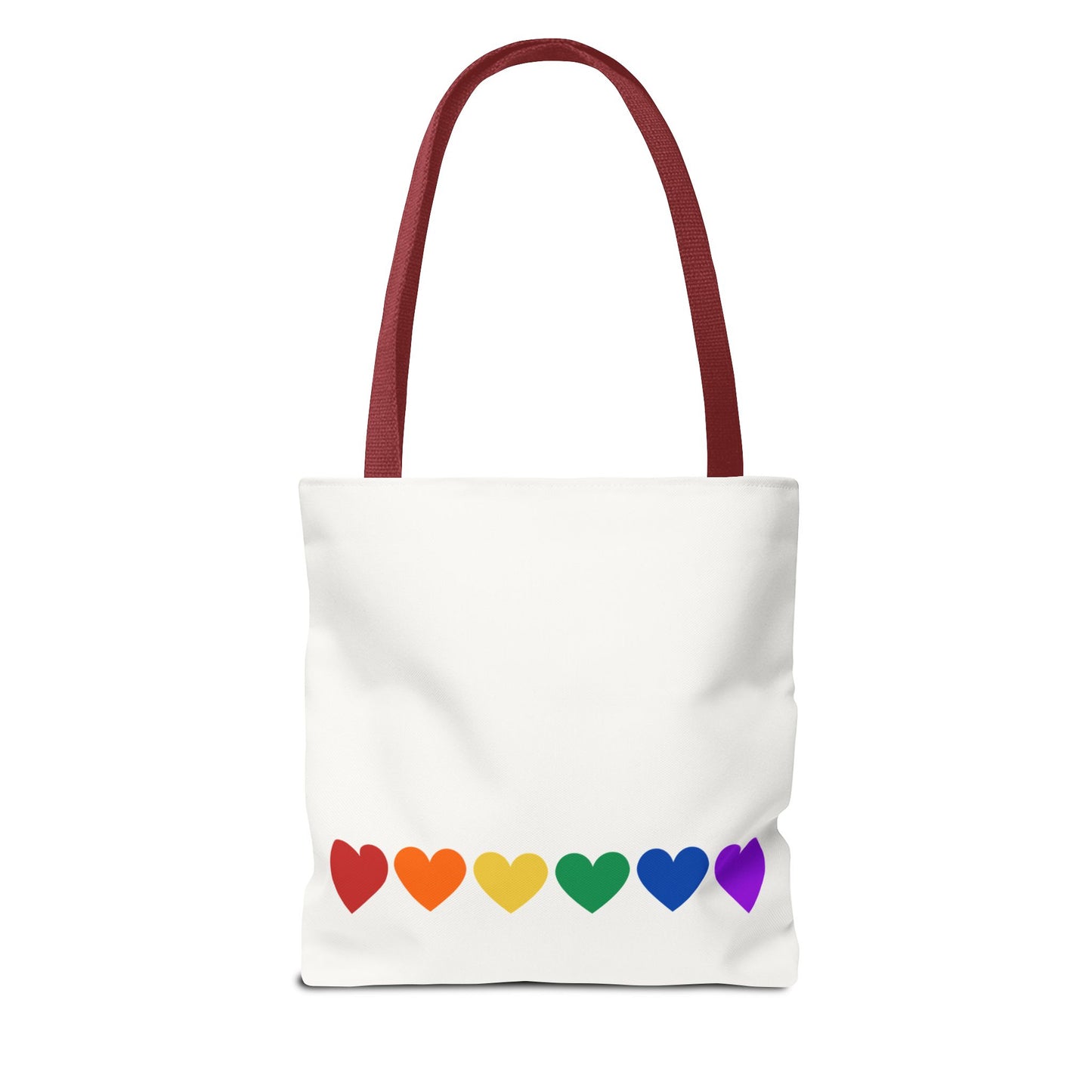 Rainbow Hearts Tote Bag (Single Row) - Only Hearts Collection