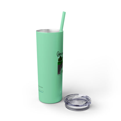 Jack and Jill Divorced Haiku - Skinny Venti Tumbler with Eco-Friendly, Reusable, Matching Straw, 20oz
