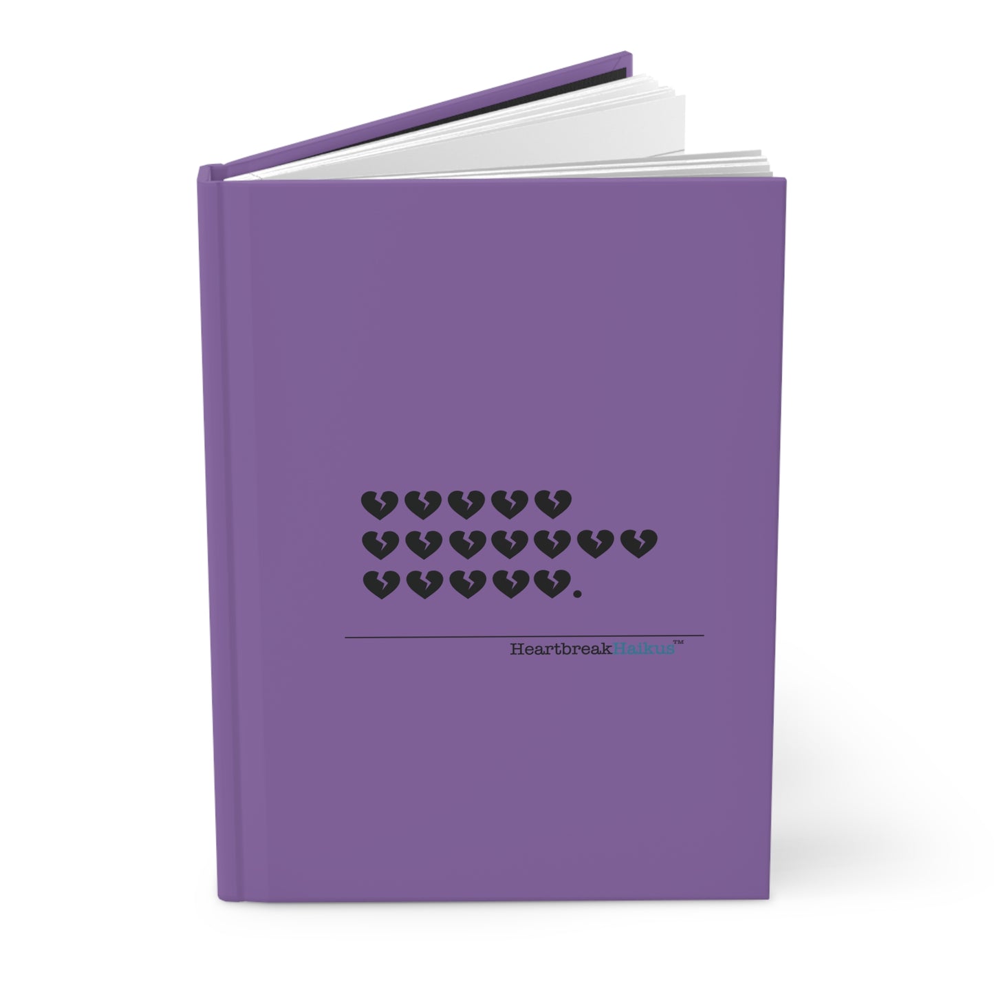 Hieroglyph Heartbreak Haiku - Hardcover Journal Design in Lovely Lavender