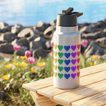 Rainbow Hearts - Gator Tumbler 32oz