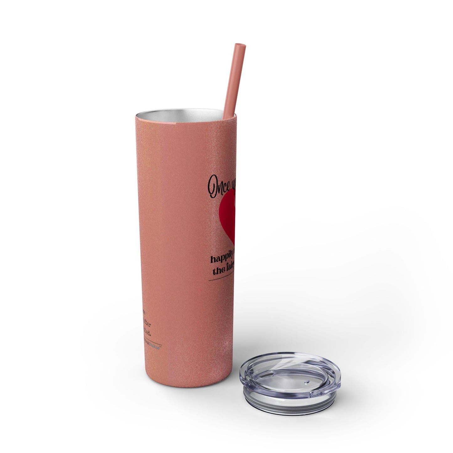 The Fairy Tale Died Haiku - Skinny Venti Tumbler with Eco-Friendly, Reusable, Matching Straw, 20oz