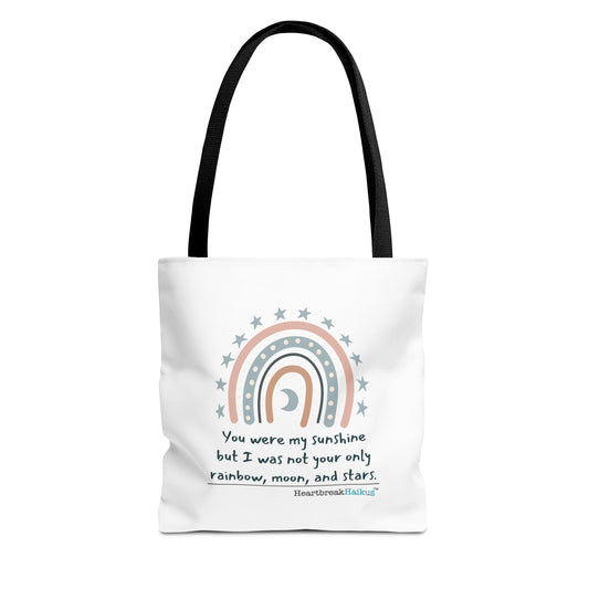 You Were My Sunshine Haiku - Tote Bag (Dual-sided print - Pastel Design)