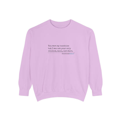 Luxurious comfort and style are what this unisex, garment-dyed sweatshirt is all about. It's made with 80% ring-spun cotton and 20% polyester and the fabric is 3-end garment-dyed, ring-spun, color-blast fleece with a 100% cotton face. Each sweatshirt come