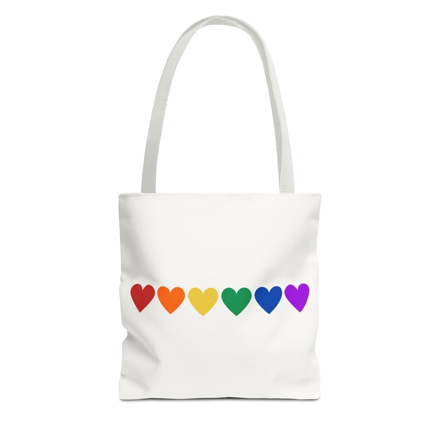 Rainbow Hearts Tote Bag (Single Row) - Only Hearts Collection