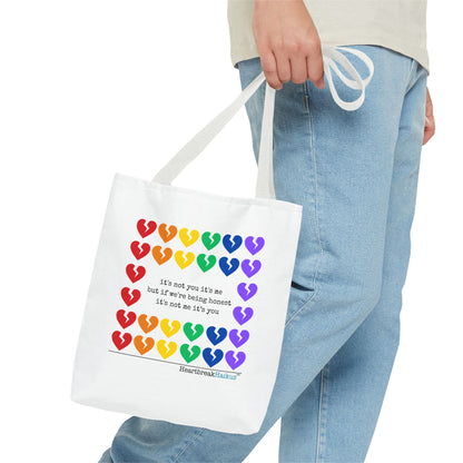 It's Not You/Me Haiku - Tote Bag (Rainbow Hearts Collection)
