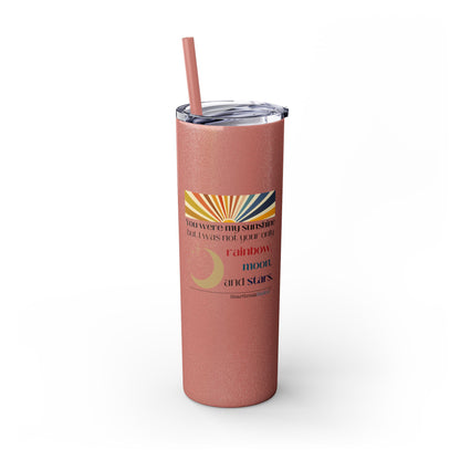 You Were My Sunshine Haiku - Skinny Venti Tumbler with Eco-Friendly, Reusable, Matching Straw, 20oz