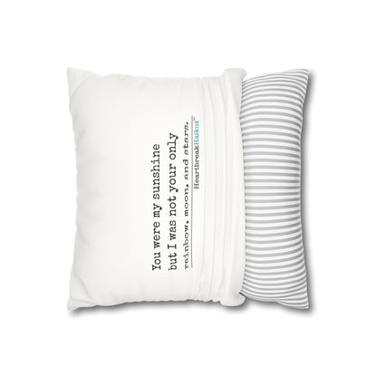 You Were My Sunshine Haiku - Faux Suede Square Pillowcase