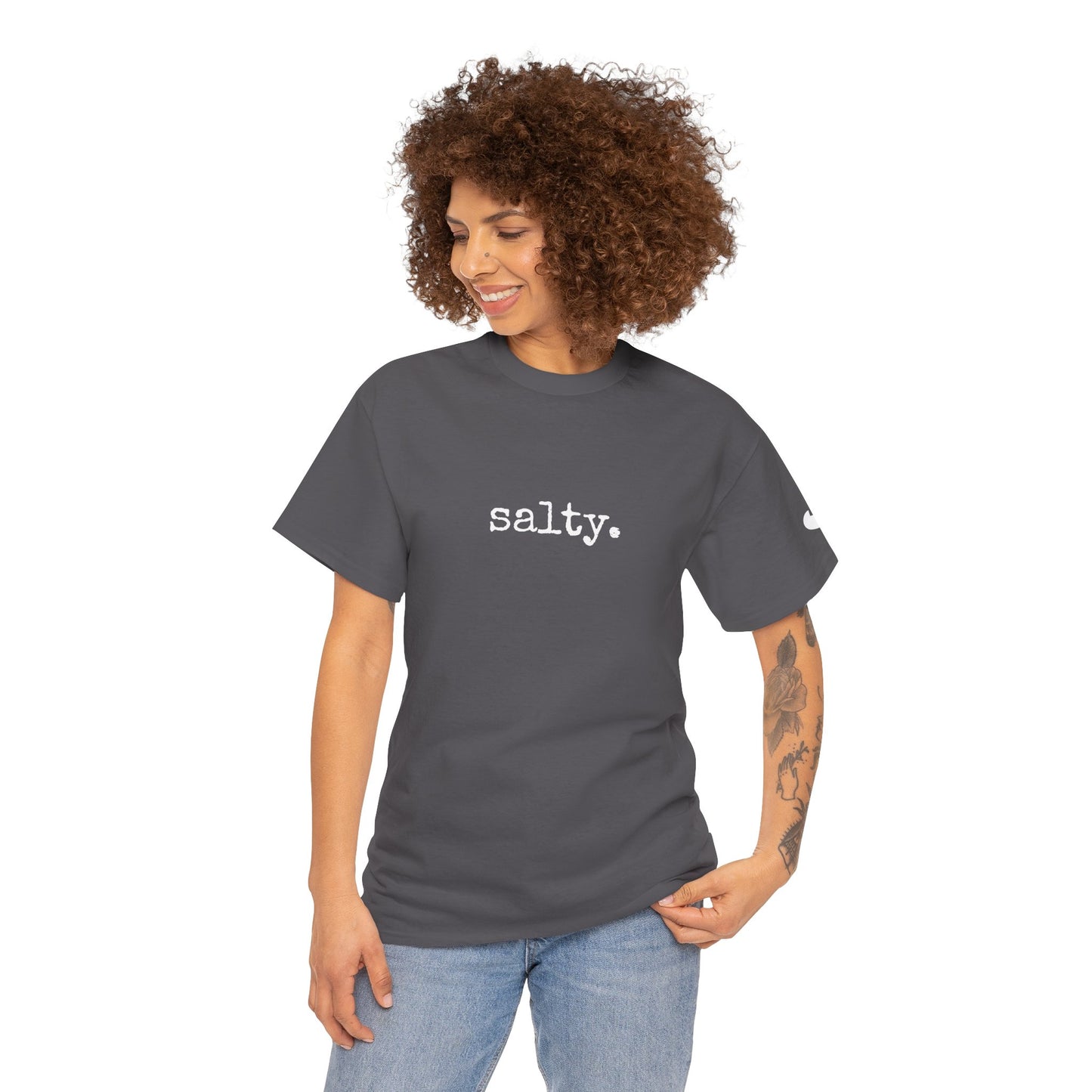 Salty. Graphic Tee — Minimalist T-Shirt (The One Word Collection)