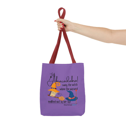 Abracadabra Sang the Witch Haiku - Tote Bag (Dual-sided print in Purple Grape)