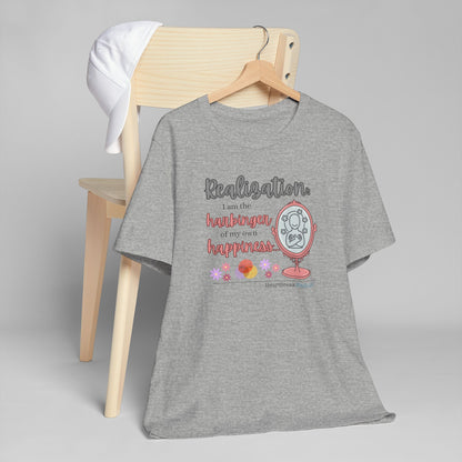 Harbinger of Happiness Haiku - Lightweight Jersey T-Shirt