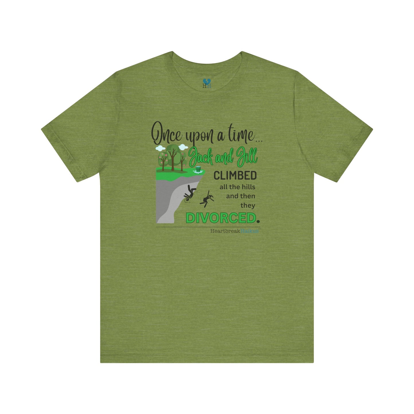 Jack and Jill Divorced Haiku - Short Sleeve T-Shirt